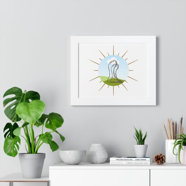 Framed Poster with Foot Illustration - Modern Home Décor for Nature Lovers - Image 8
