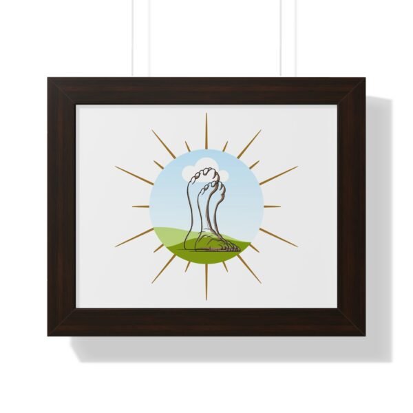 Framed Poster with Foot Illustration - Modern Home Décor for Nature Lovers - Image 4
