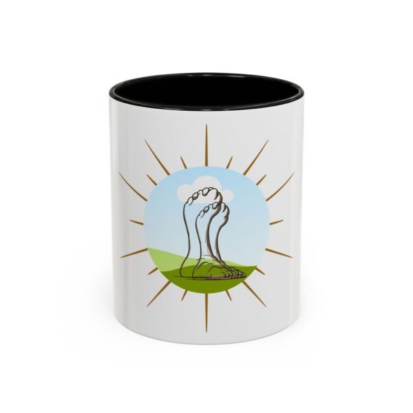 Nature-Inspired Coffee Mug with Footprints Design – 11 & 15 oz – Ideal Gift for Nature Lovers
