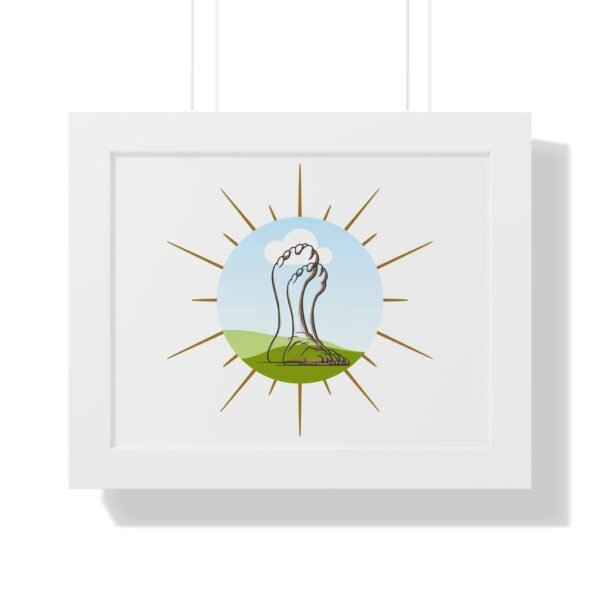 Framed Poster with Foot Illustration - Modern Home Décor for Nature Lovers - Image 7