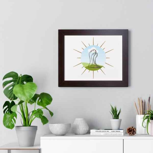 Framed Poster with Foot Illustration - Modern Home Décor for Nature Lovers - Image 5
